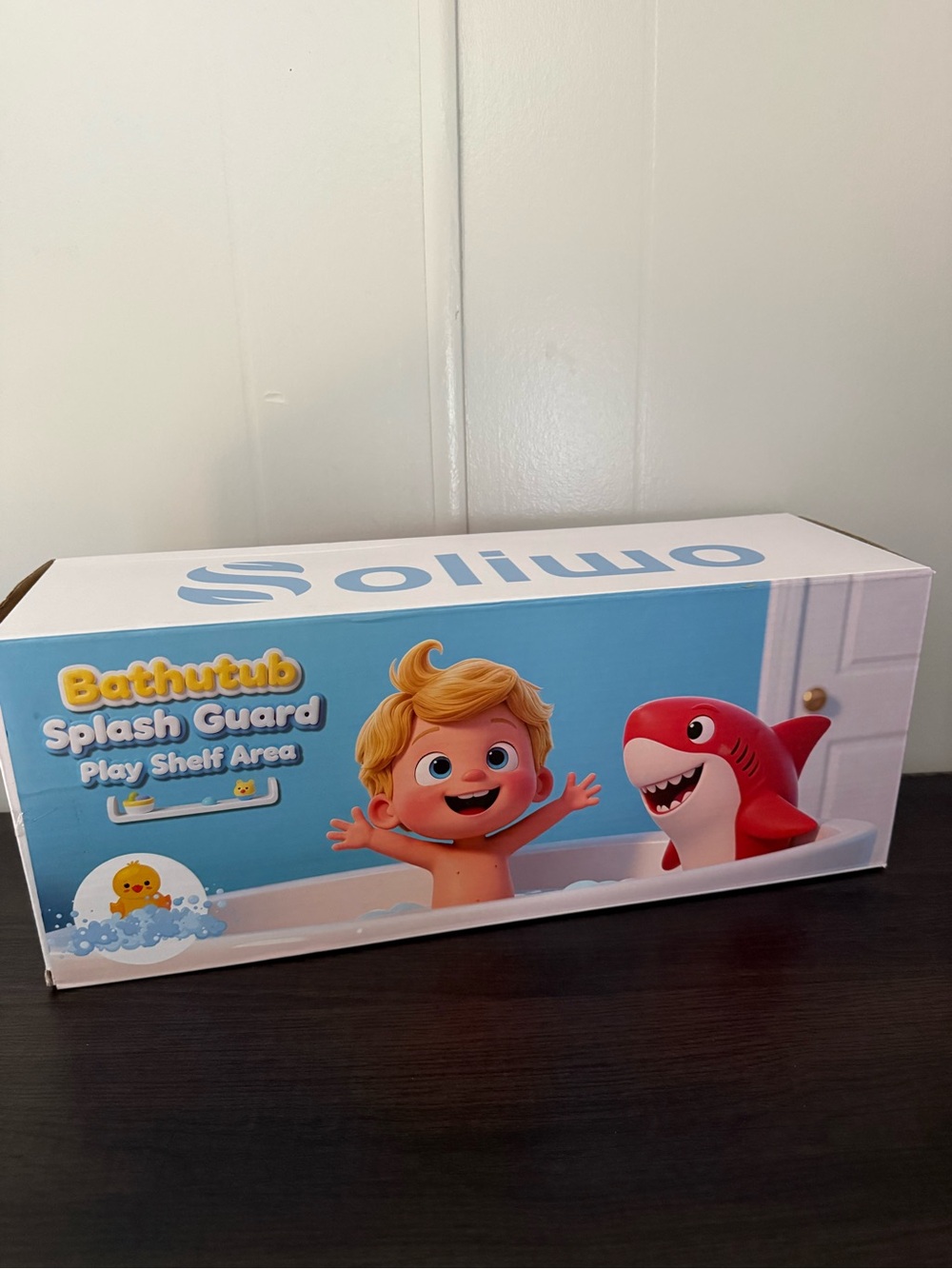 Bathutub Splash Guard Play Shelf Area